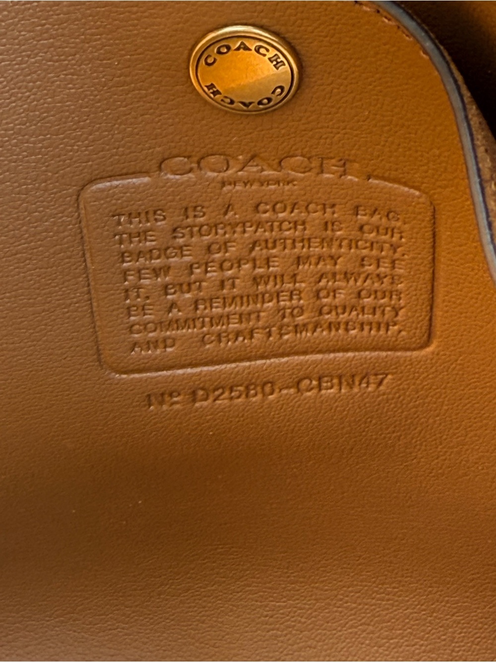 Coach Warm Brown Gramercy Tote Bag - Picture 5 of 13